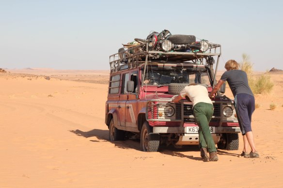 Thankfully the soft sand only causes a brief hitch in the desert! (Photo: RWH)